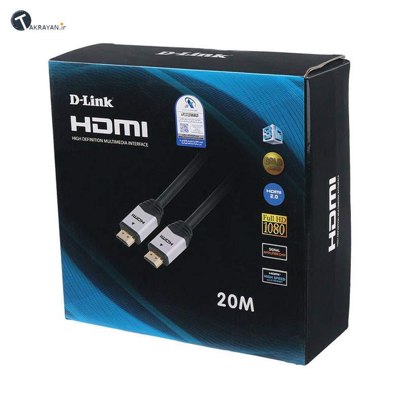 D-Link Full HD 1080 HDMI Cable 20M